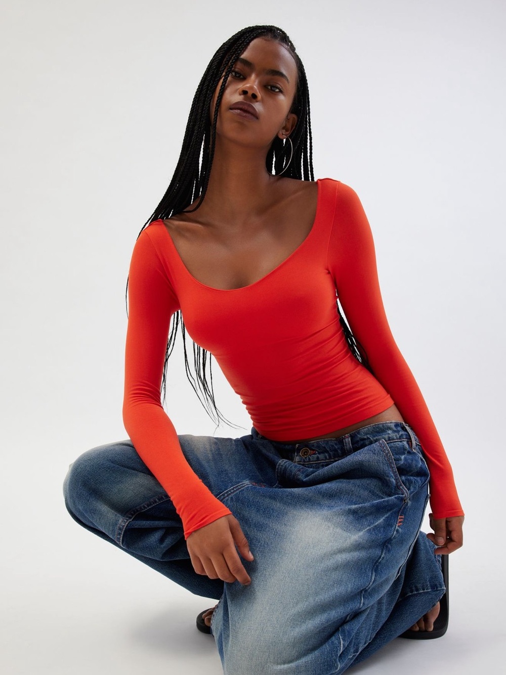 NWOT Urban Outfitters Out From Under Roux Seamless Long Sleeve Top